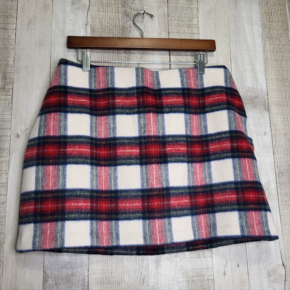 Abercrombie & Fitch Plaid Mini Skirt Scarlett Winter Collection Women’s Large.